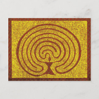 Göttin im Labyrinth 3 Postcard