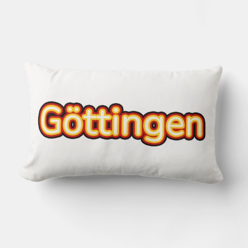 Gttingen Deutschland Germany Lumbar Pillow