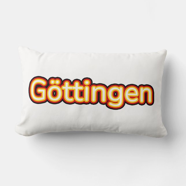 Göttingen Deutschland Germany Lumbar Pillow (Front)