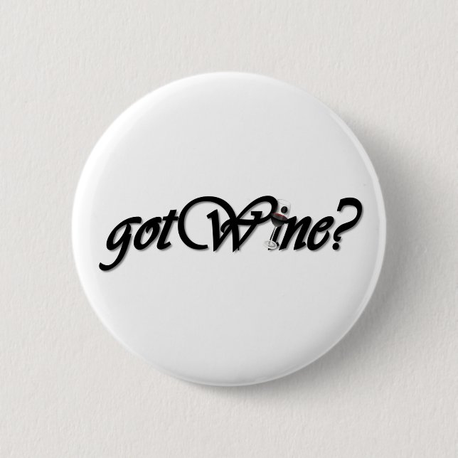 gotWine Pinback Button (Front)