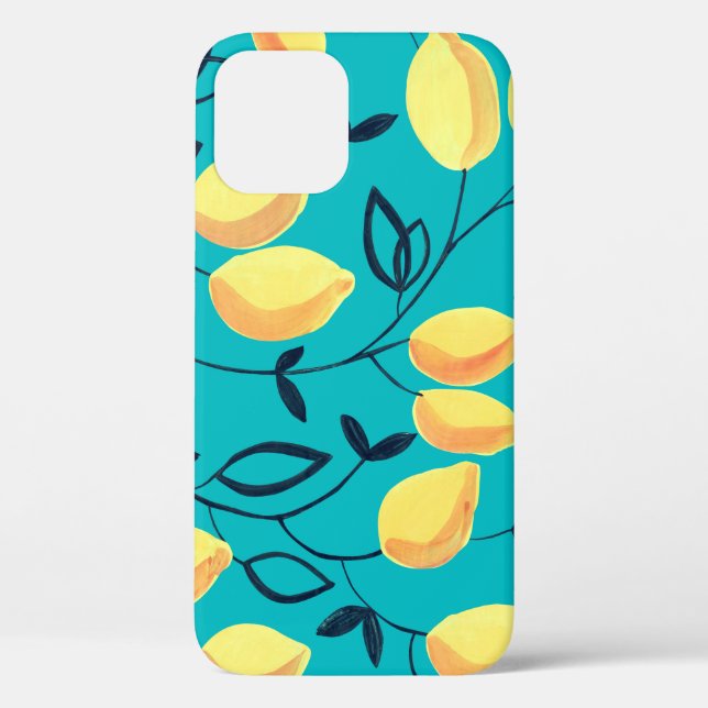 Gouache seamless pattern with decorative yellow le Case-Mate iPhone case (Back)