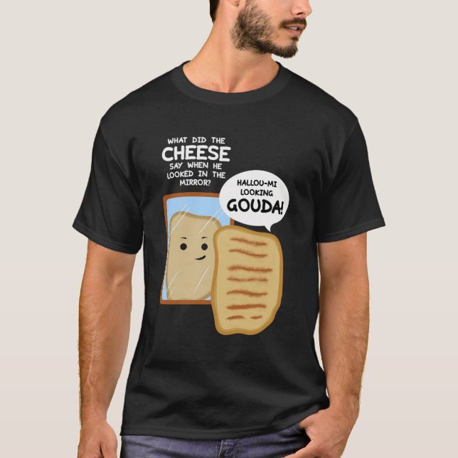 Gouda Cheese Enthusiast Turophile Cheesemaker Chee T-Shirt (Front)