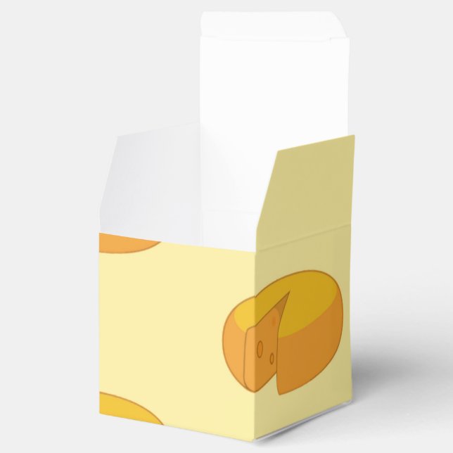 Gouda Cheese Rounds Dutch Foodie Gastronomy Favor Boxes (Opened)