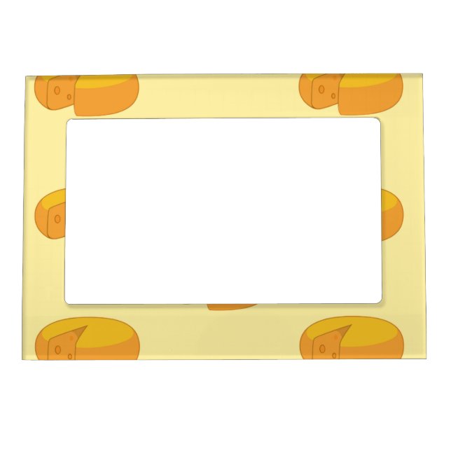 Gouda Cheese Rounds Dutch Foodie Gastronomy Magnetic Frame (Front)
