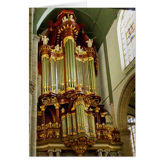 Gouda pipe organ facade cards (Front)