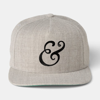 Goudy Old Style Italic Letterpress Black Snap Back Hat