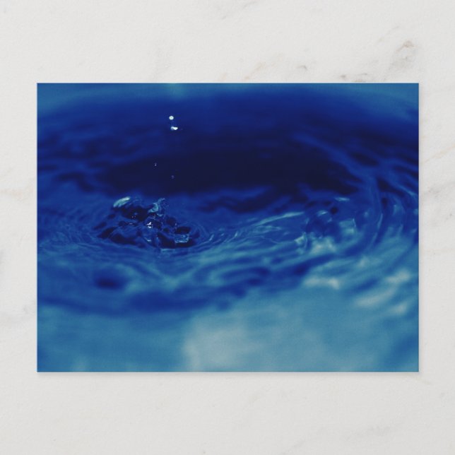 Gouffre d'eau bleu postcard (Front)