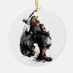 Gouken Chop Ceramic Ornament