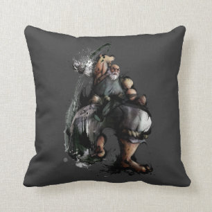 Gouken Chop Throw Pillow