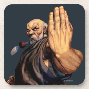 Gouken Raised Hand Beverage Coaster