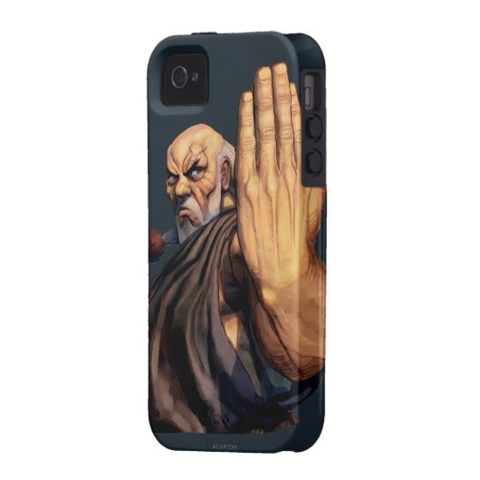 Gouken Raised Hand Case-Mate iPhone Case (Back Left)