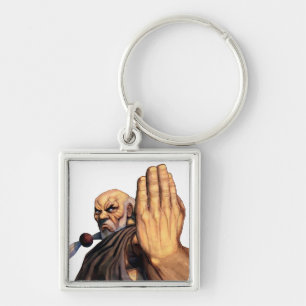 Gouken Raised Hand Keychain