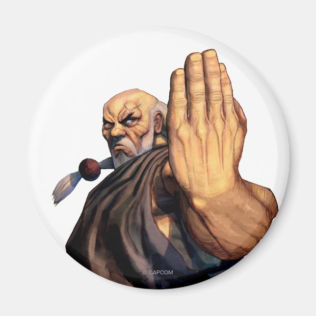 Gouken Raised Hand Magnet (Front)
