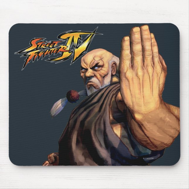 Gouken Raised Hand Mouse Pad (Front)