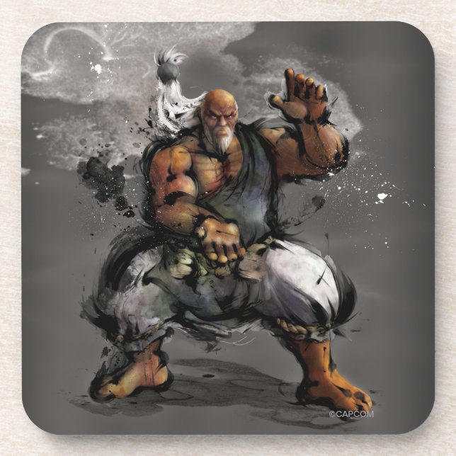 Gouken Stance Beverage Coaster (Front)