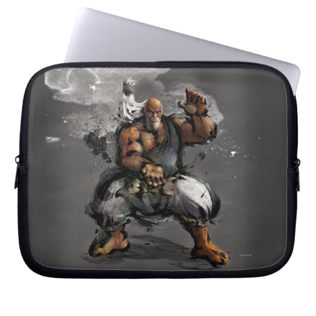 Gouken Stance Laptop Sleeve (Front)