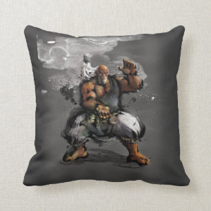 Gouken Stance Throw Pillow