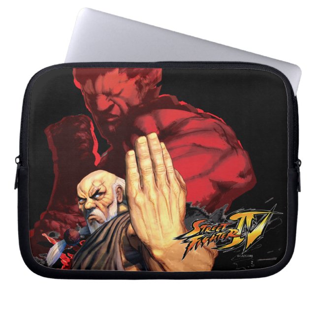 Gouken Vs. Akuma Laptop Sleeve (Front)