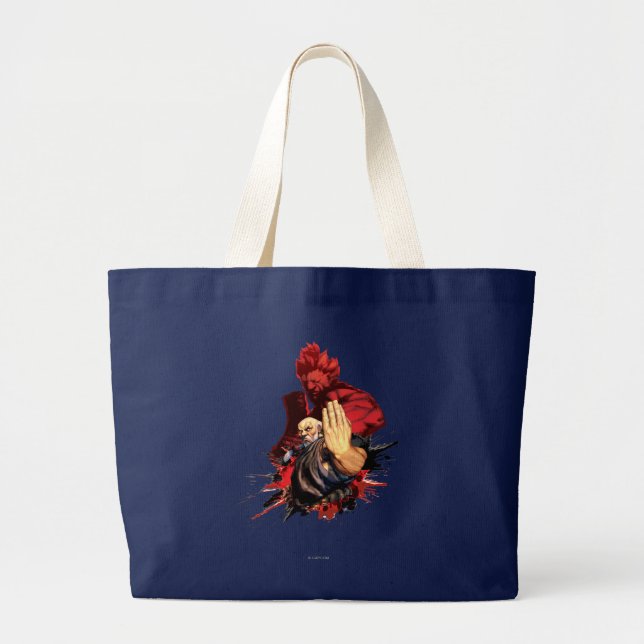 Gouken Vs. Akuma Large Tote Bag (Front)