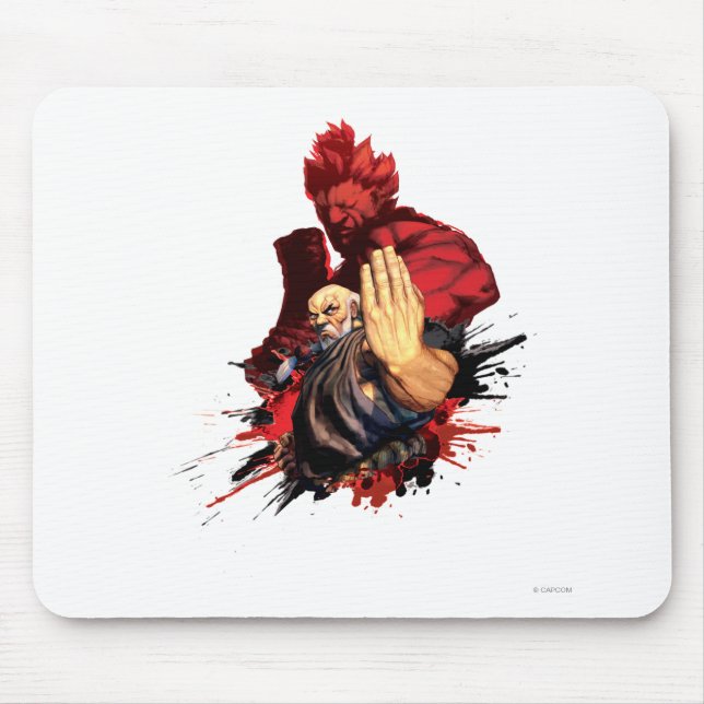 Gouken Vs. Akuma Mouse Pad (Front)