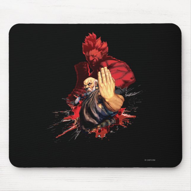 Gouken Vs. Akuma Mouse Pad (Front)