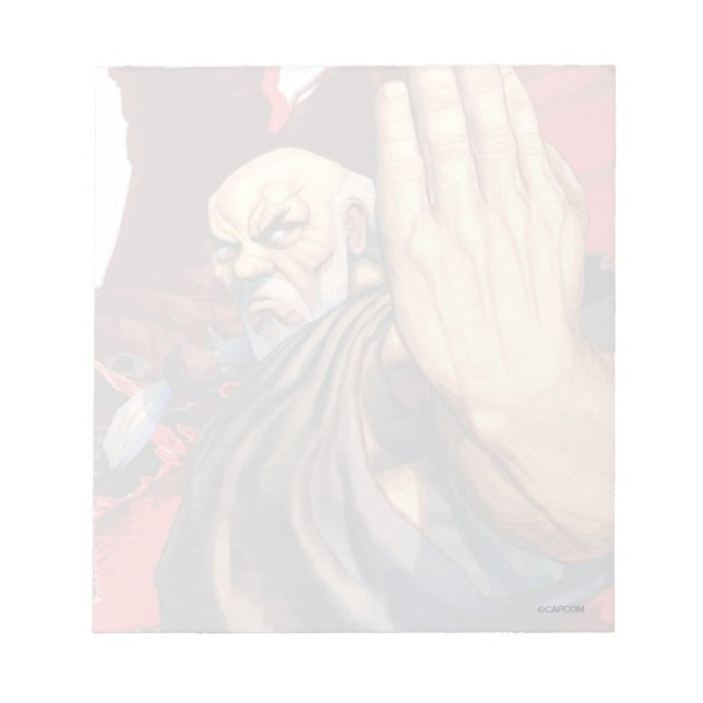 Gouken Vs. Akuma Notepad (Front)