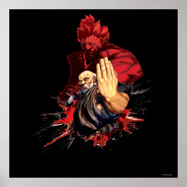 Gouken Vs. Akuma Poster (Front)