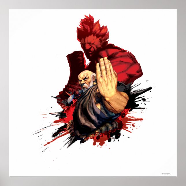 Gouken Vs. Akuma Poster (Front)