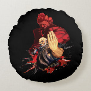 Gouken Vs. Akuma Round Pillow