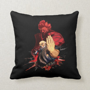 Gouken Vs. Akuma Throw Pillow