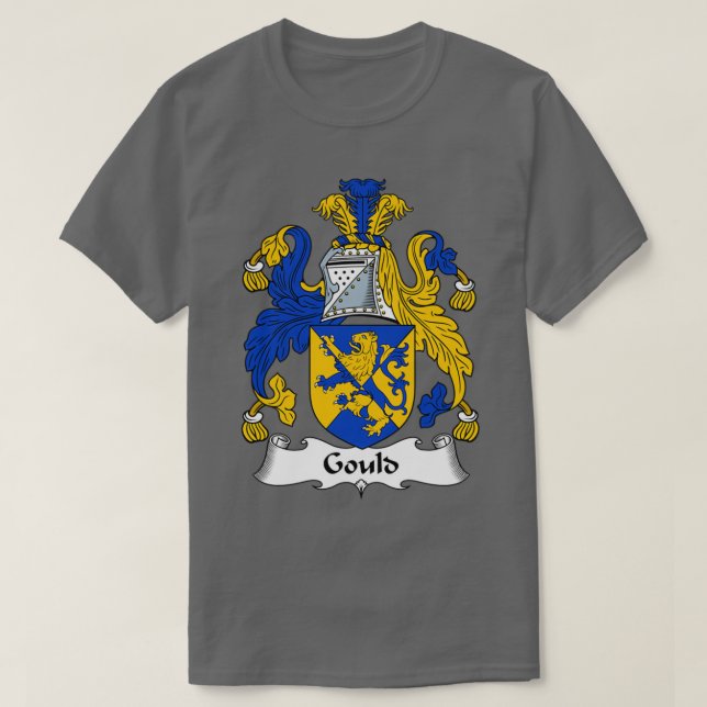 Gould Coat of Arms Family Crest  T-Shirt (Design Front)