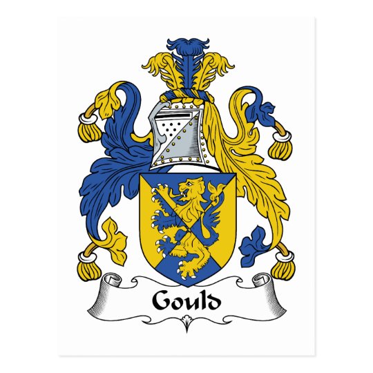 Gould Family Crest Postcard