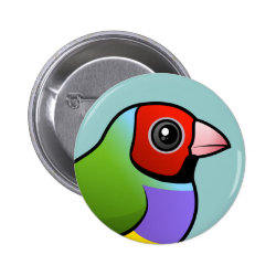 Birdorable Gouldian Finch Round Button