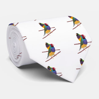 Gouldian Finch Duo Neck Tie