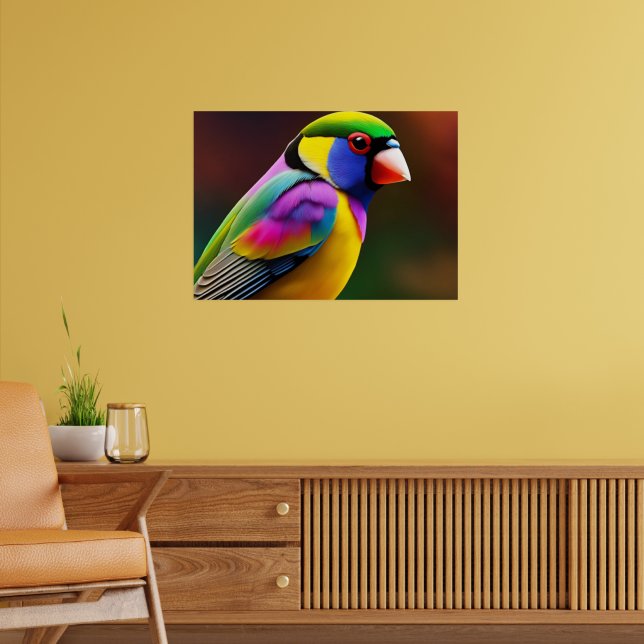 Gouldian Finch Poster (Living Room 2)