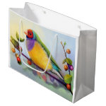 Gouldian Finch Realistic Painting Gift Bag