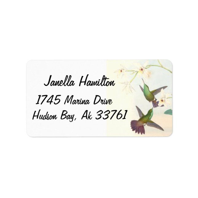 Goulds Hummingbirds Address Labels (Front)