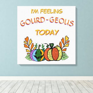 Gourd-geous Fall Pumpkins Canvas Print