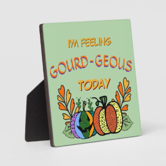 Gourd-geous Fall Pumpkins Plaque