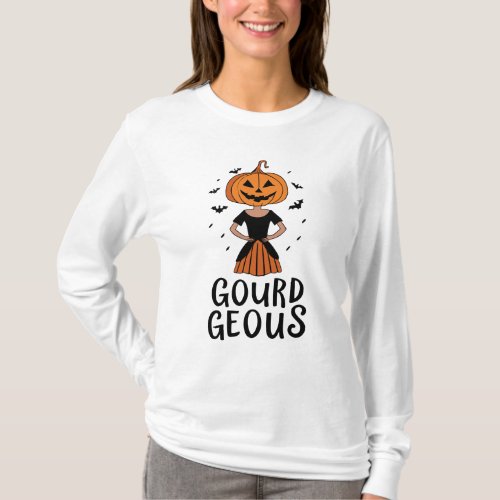 Gourd Geous  Halloween wear for Women T_Shirt