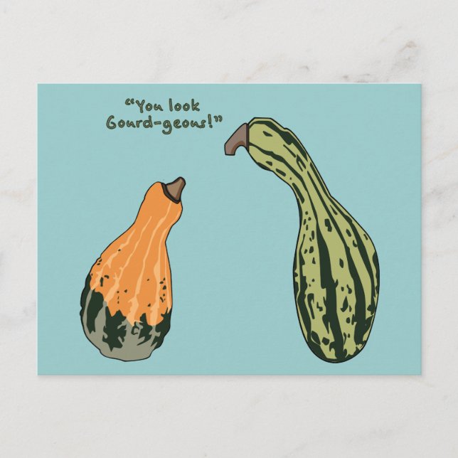 Gourd-geous Postcard (Front)
