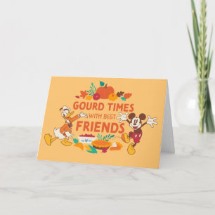 Gourd Times with Donald and Mickey Card