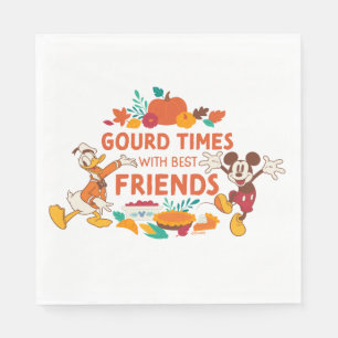 Gourd Times with Donald and Mickey Napkins