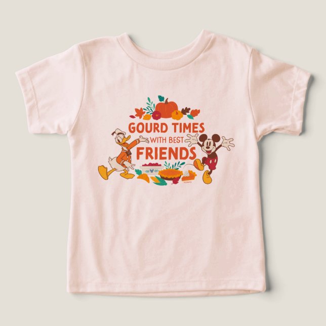 Gourd Times with Donald and Mickey Toddler T-shirt (Design Front)