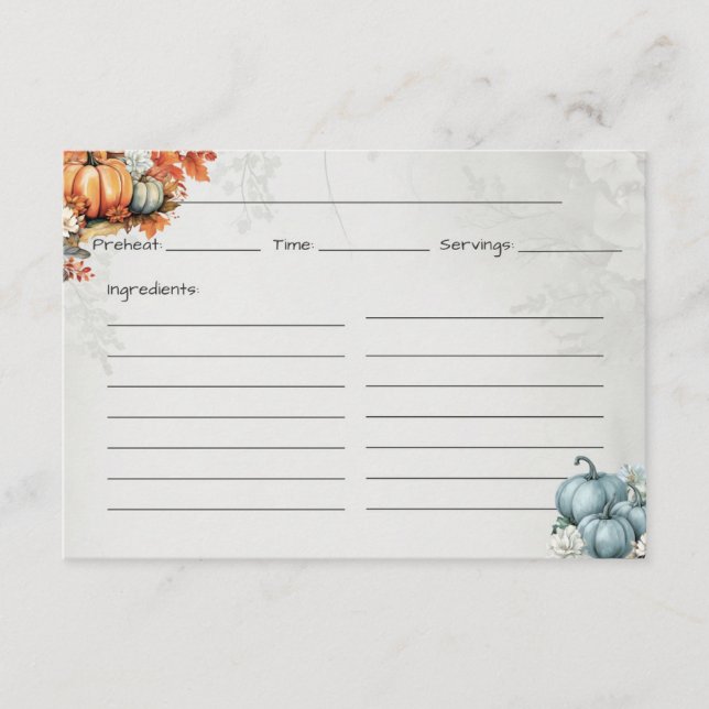 Gourdegous Basic Recipe Card (Front)