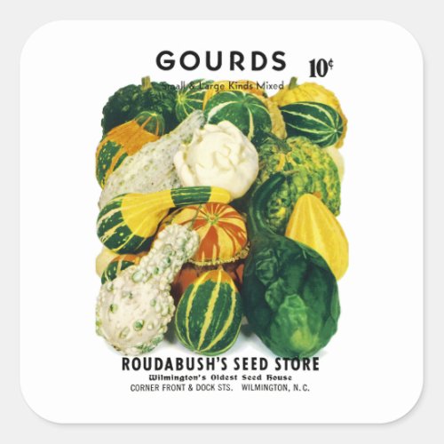 Gourds Seed Packet Label