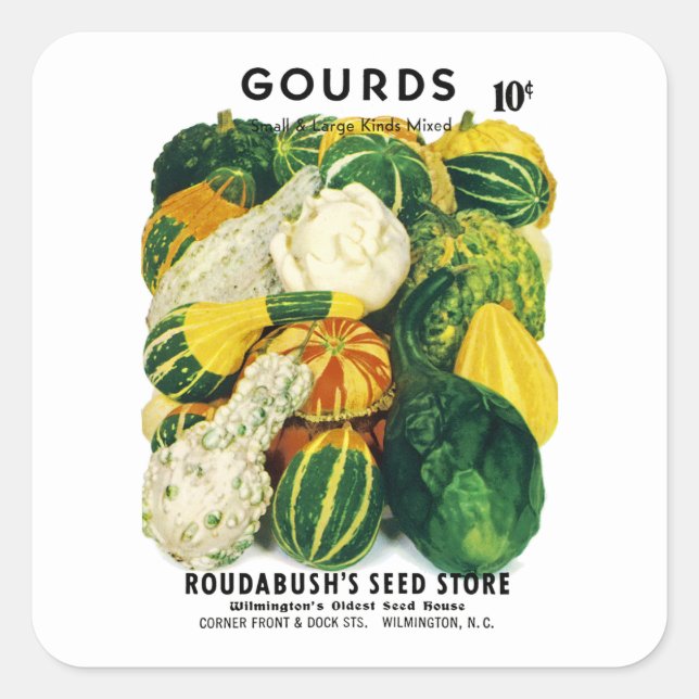 Gourds Seed Packet Label (Front)
