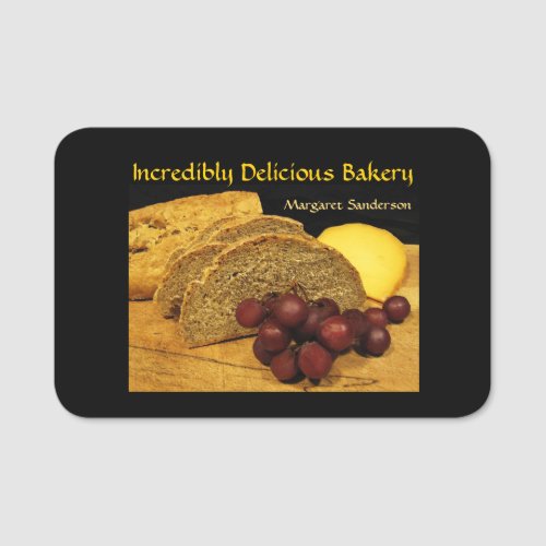 Gourmet Bakery and Cafe Name Tag