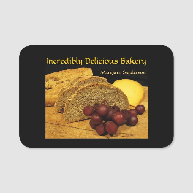 Gourmet Bakery and Cafe Name Tag