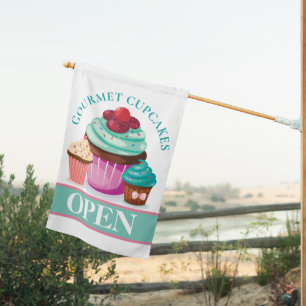 Gourmet Bakery Business OPEN Sign 